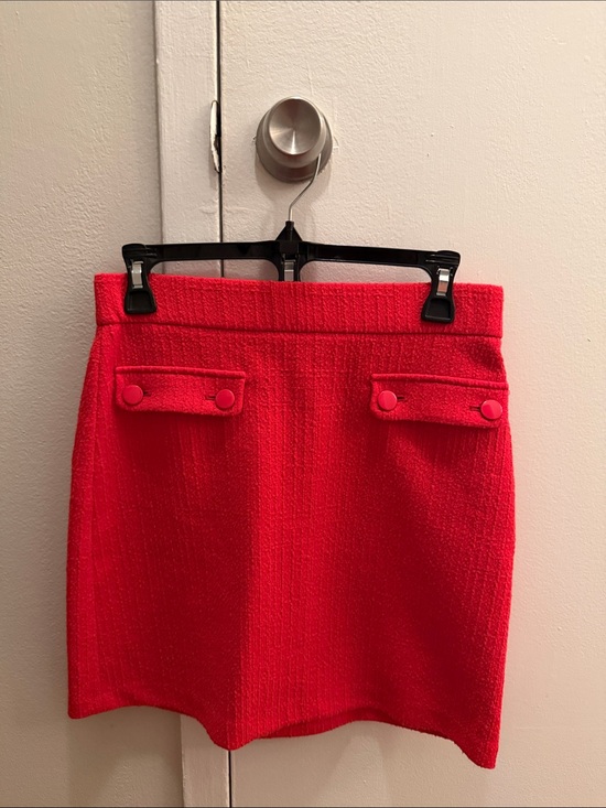 LOFT Dresses & Skirts - LOFT Bright Red Tweed Mini Skirt